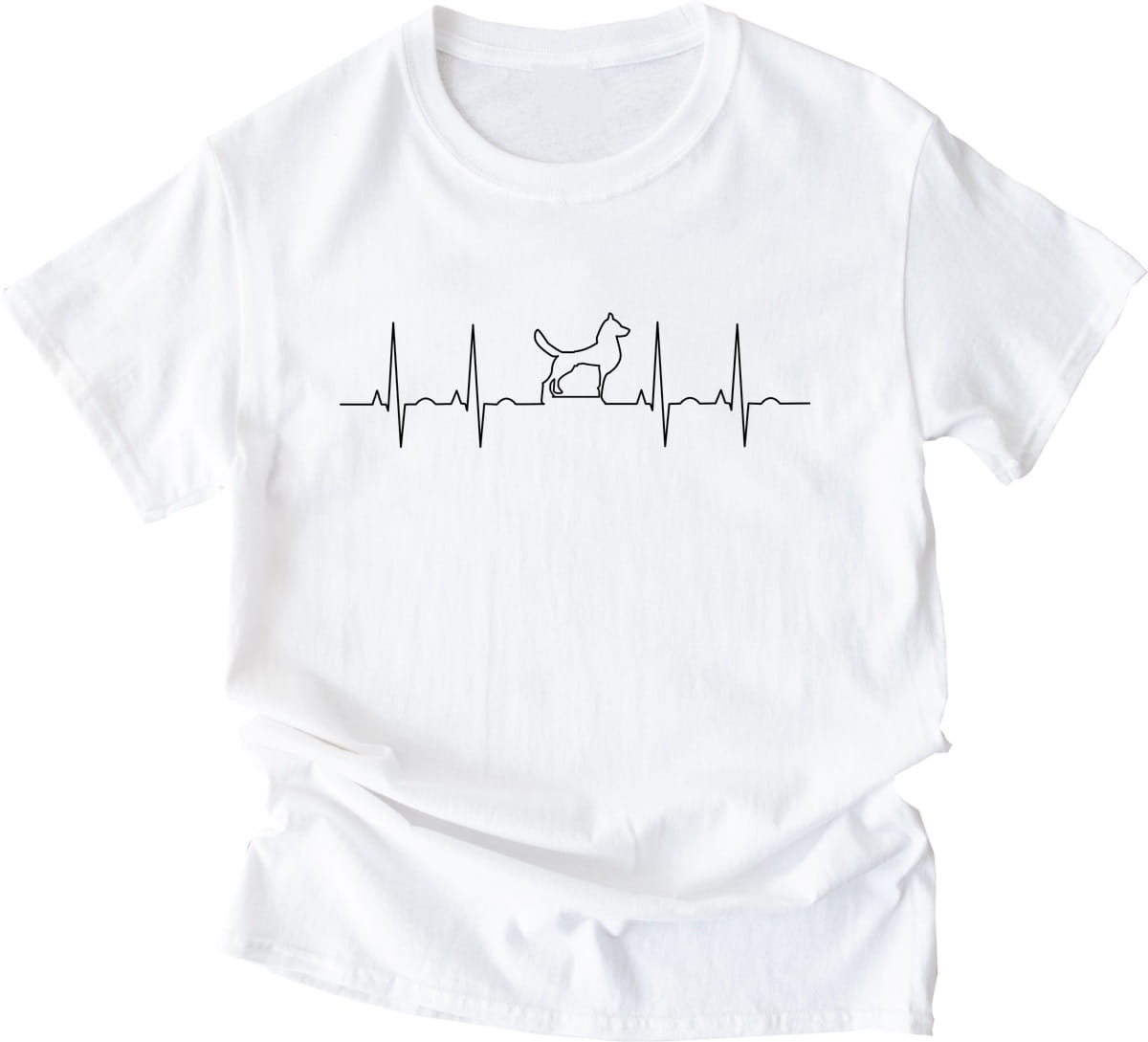 biała koszulka damska z krótkim rękawkiem