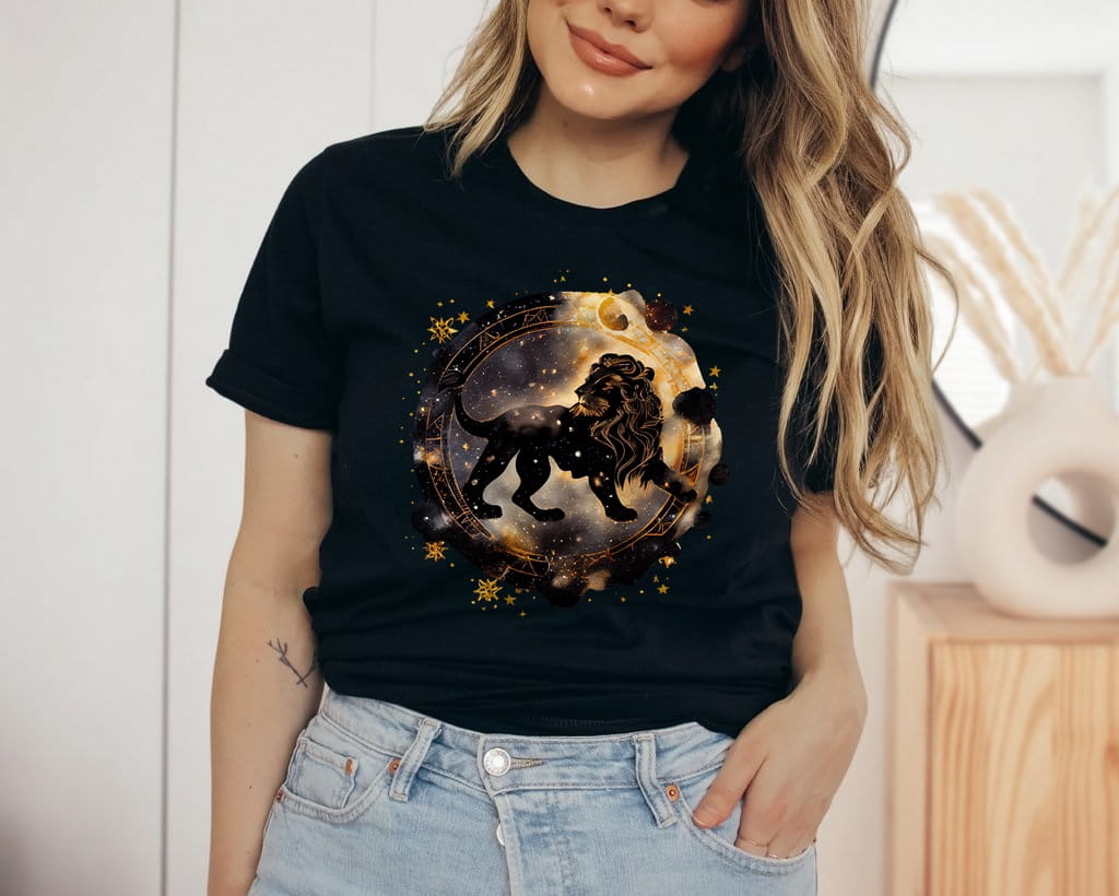 koszulka ze znakiem zodiaku lew