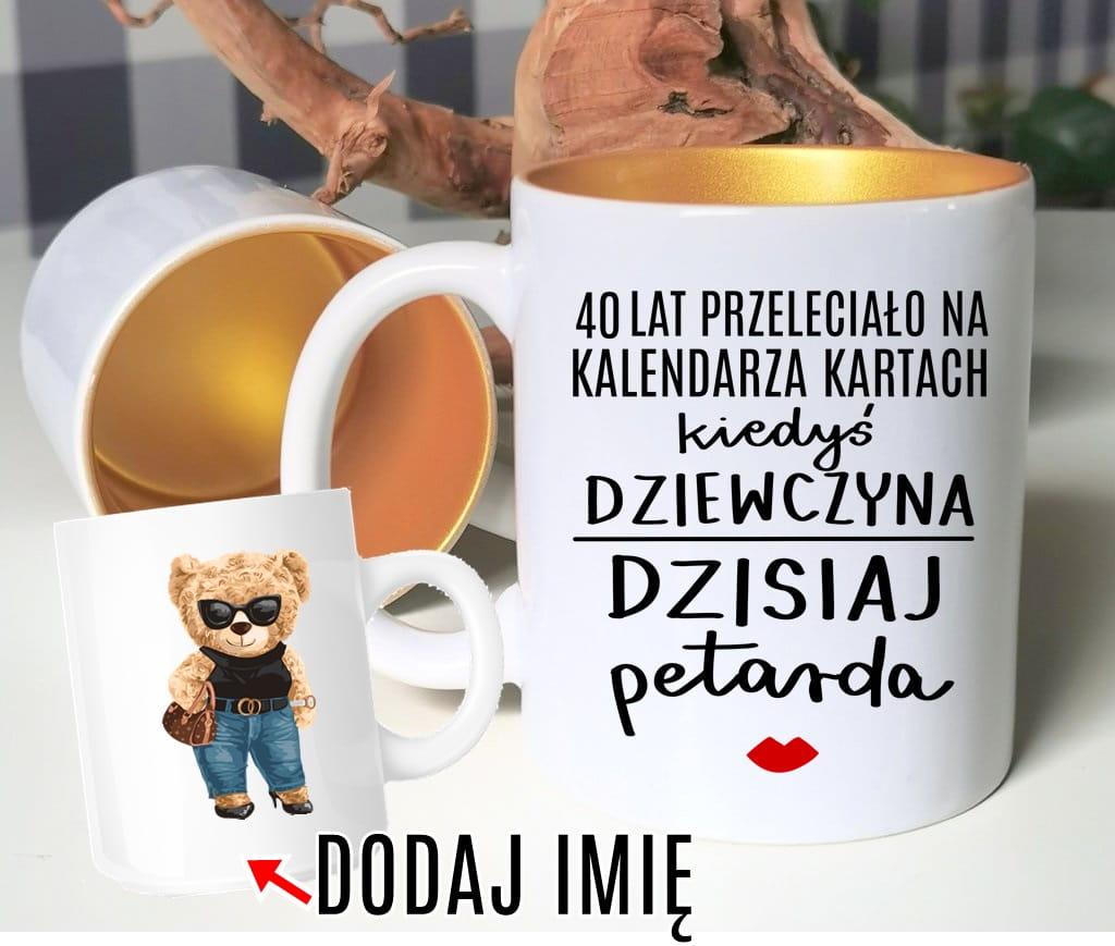 kubek NA 40 urodziny