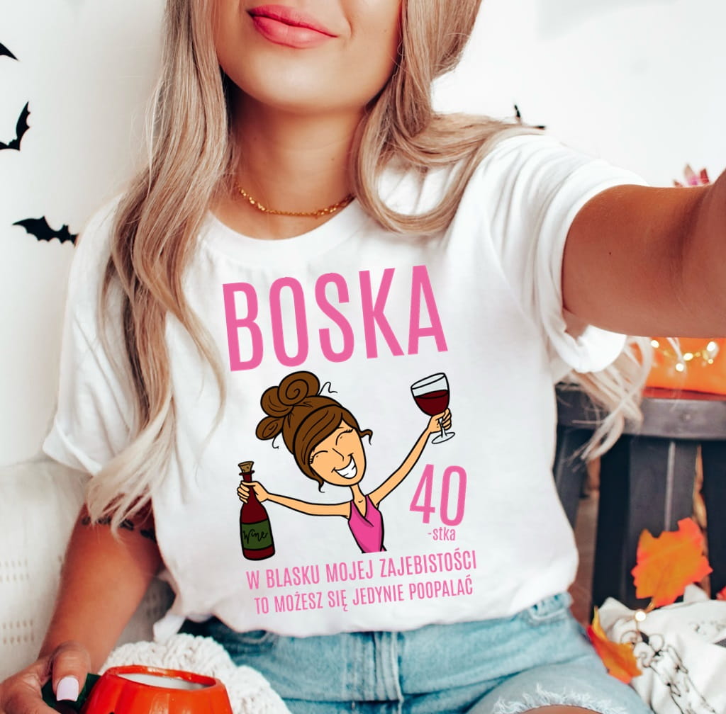 koszulka na 40 - dla brunetki