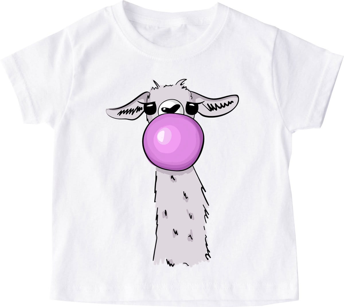 koszulka dla dziewczynki z lamą