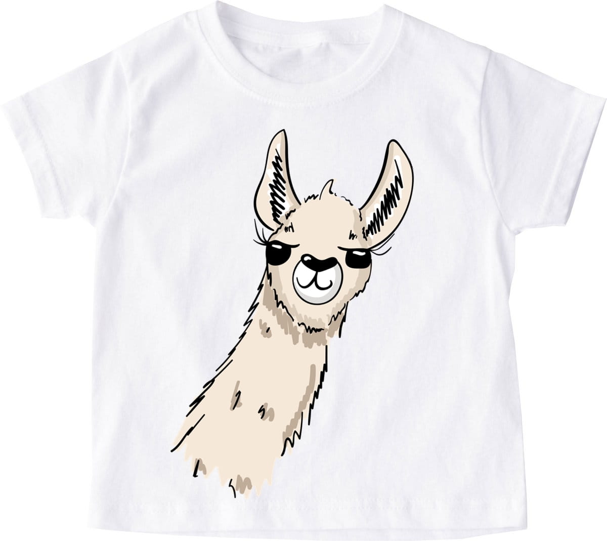 koszulka dziecięca dla dziewczynki z lamą