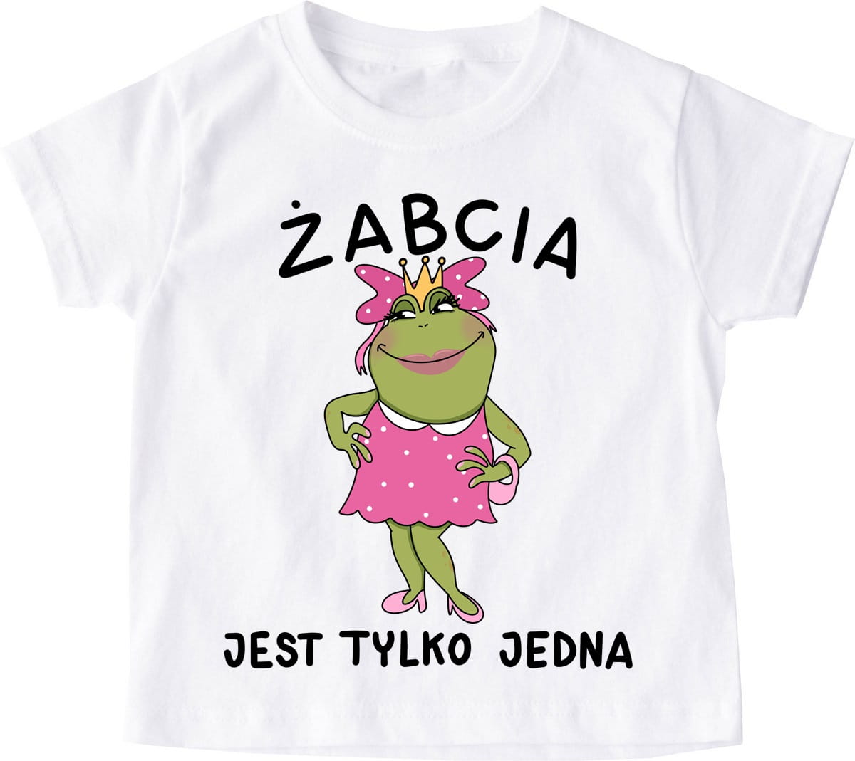 koszulka z żabą dla dziewczynki żabcia jest tylko jedna