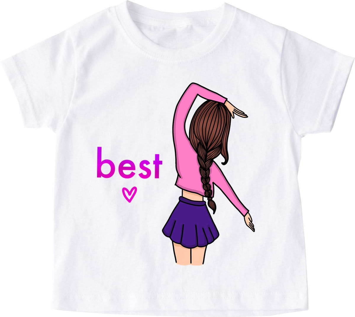 koszulka dla dziewczynki best brunette