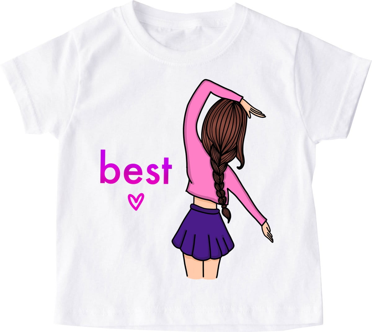 koszulka dla PRZYJACIÓŁKI BEST BRUNETKA