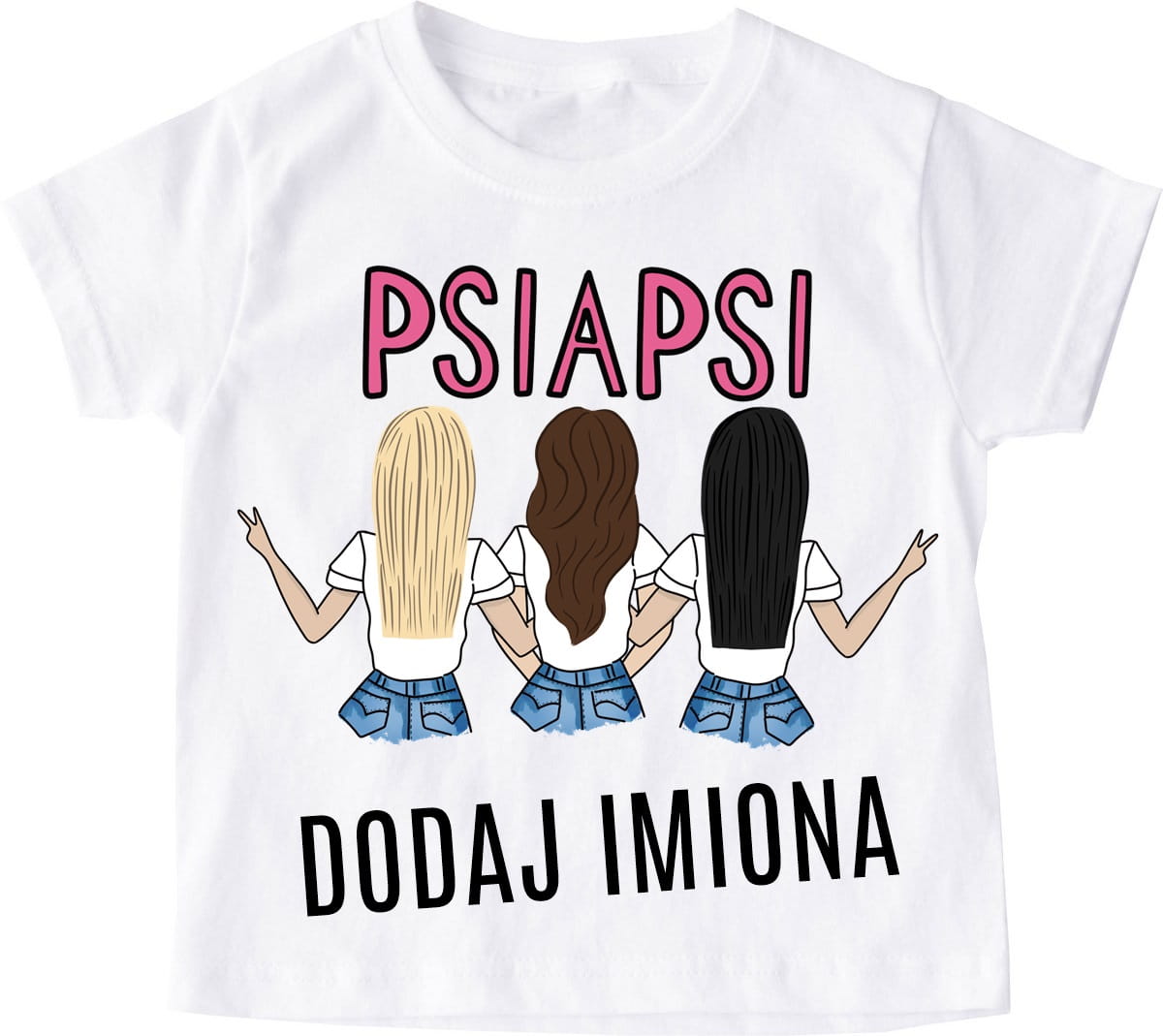 koszulka dla 3 przyjaciółek z imionami