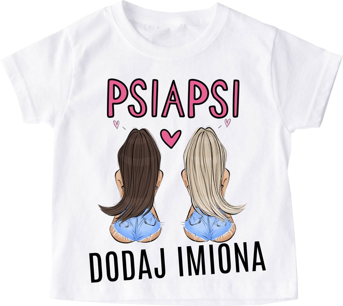 koszulka dla 2 przyjaciółek z imionami