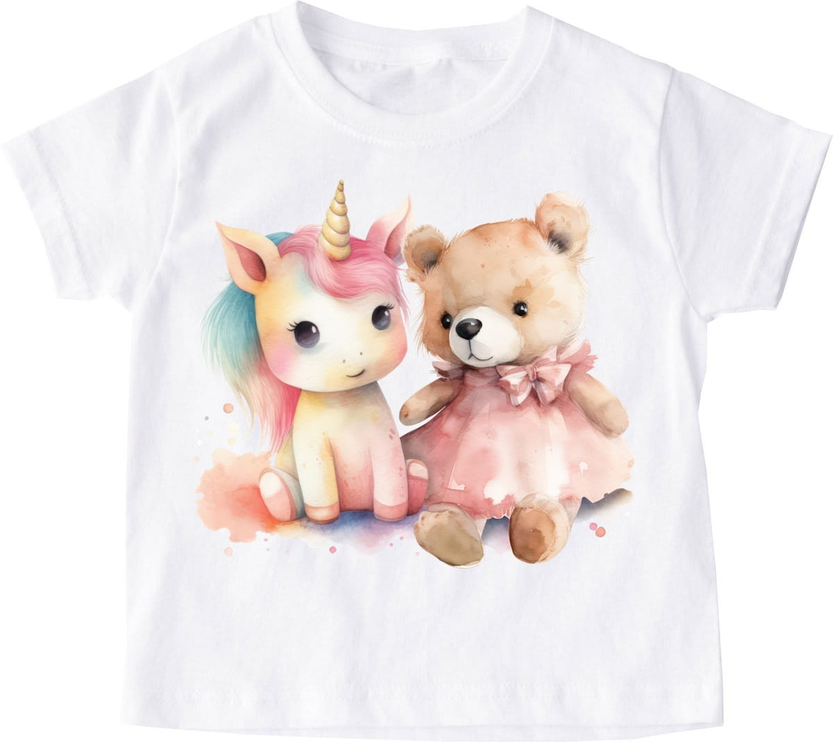 Koszulka z misiem dla dziewczynki wzór misiek22