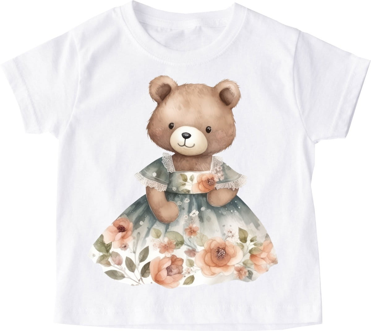 Koszulka z misiem dla dziewczynki wzór misiek38
