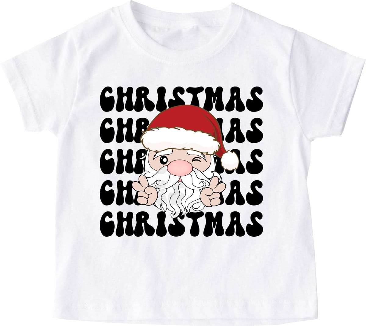 Koszulka z Mikołajem dla dziecka Mikołaj w czapce wzór santa50