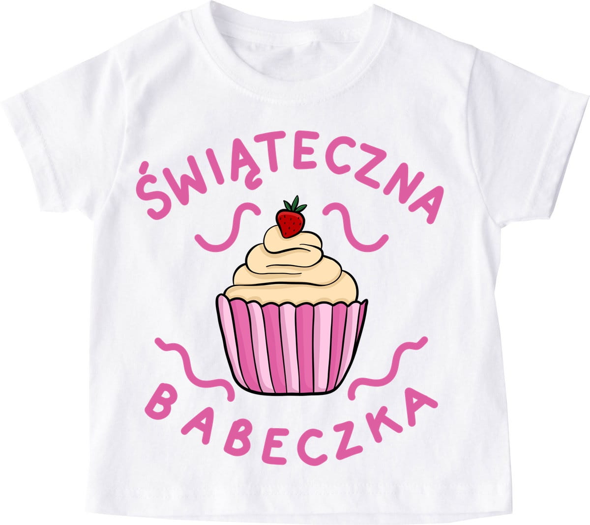 Koszulka świąteczna dla dziecka świąteczna babeczka