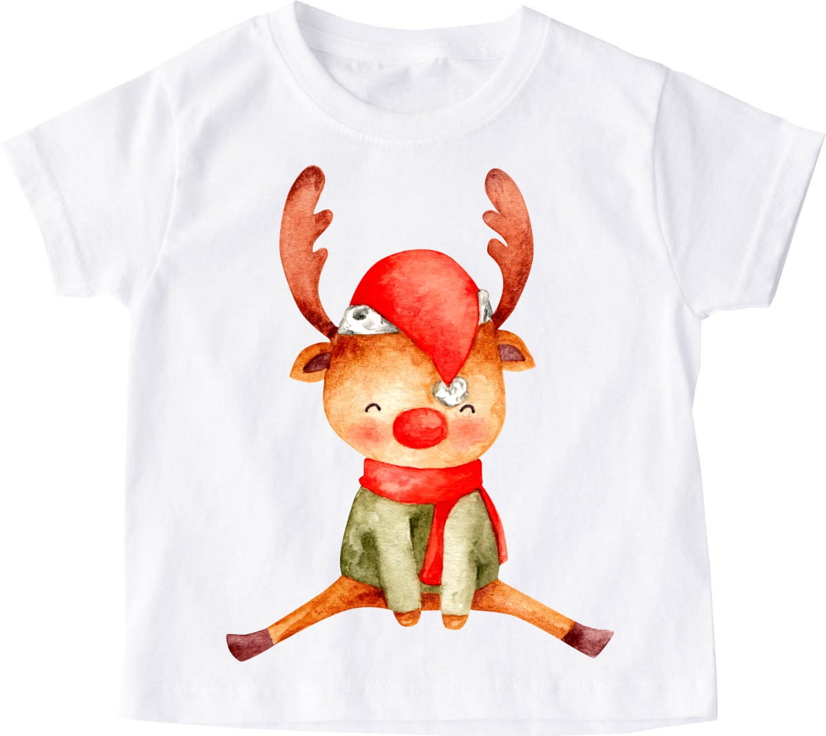 Koszulka z reniferkiem dla dziecka santa81