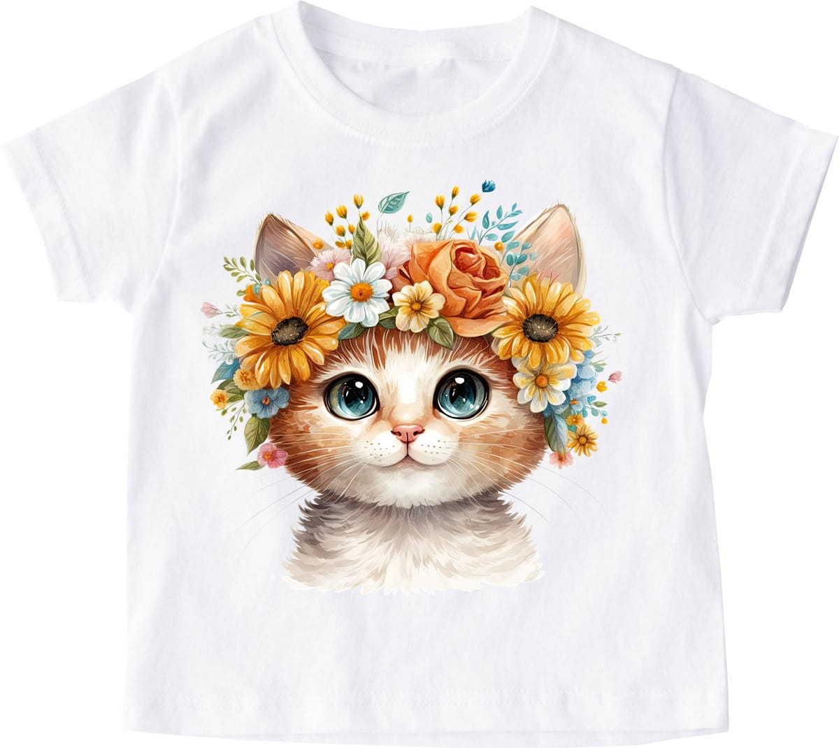 Koszulka dla dziewczynki z kotem kotek3