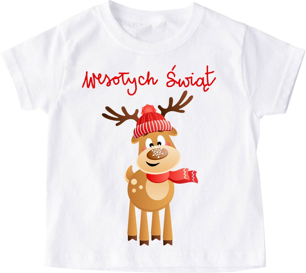 Koszulka dziecięca świąteczna wzór mikolajki54