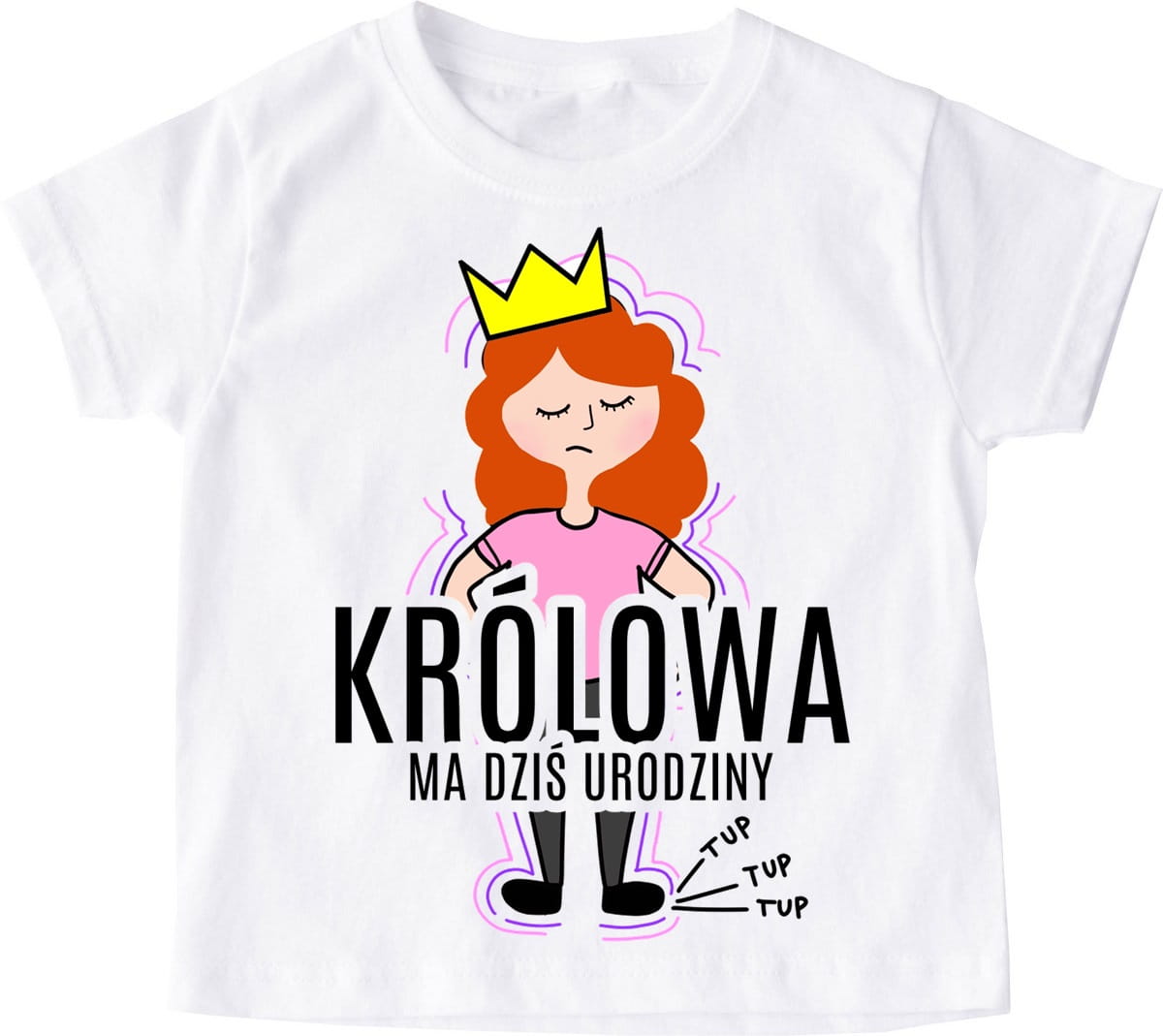 Koszulka na urodziny dla dziewczynki - ruda