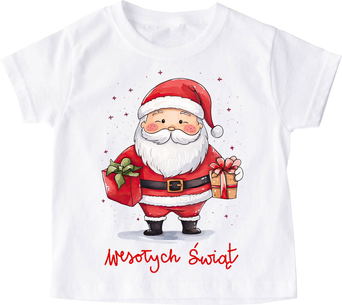 Świąteczna dziecięca koszulka santa103
