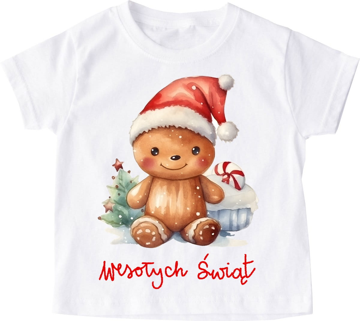 Świąteczna dziecięca koszulka santa115