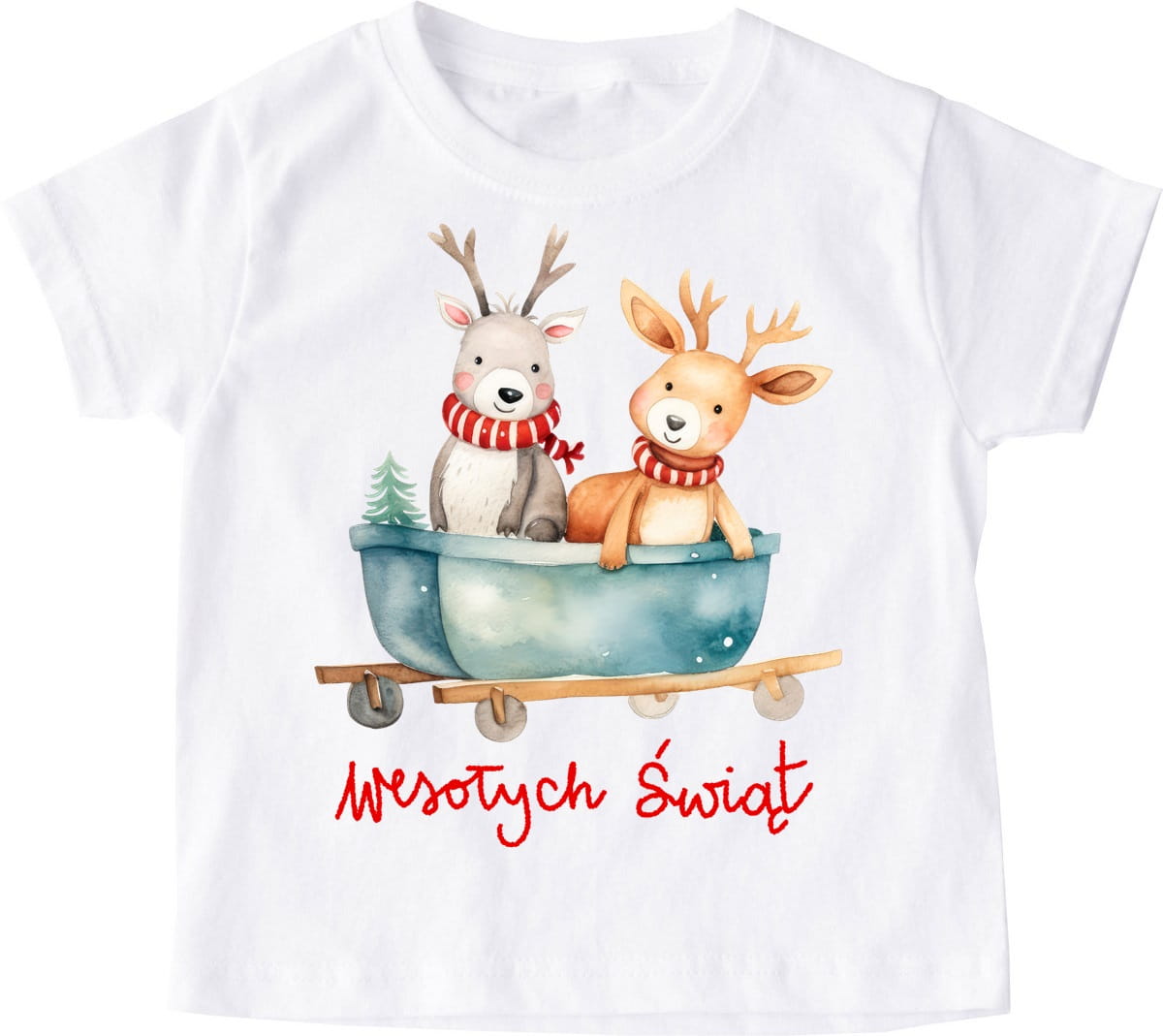 Świąteczna dziecięca koszulka santa124