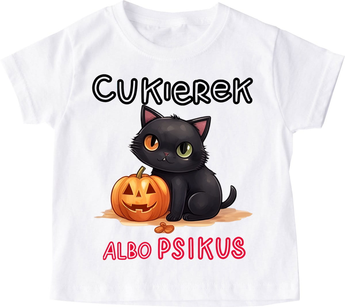 Koszulka ma halloween dla dziecka cukierek albo psikus