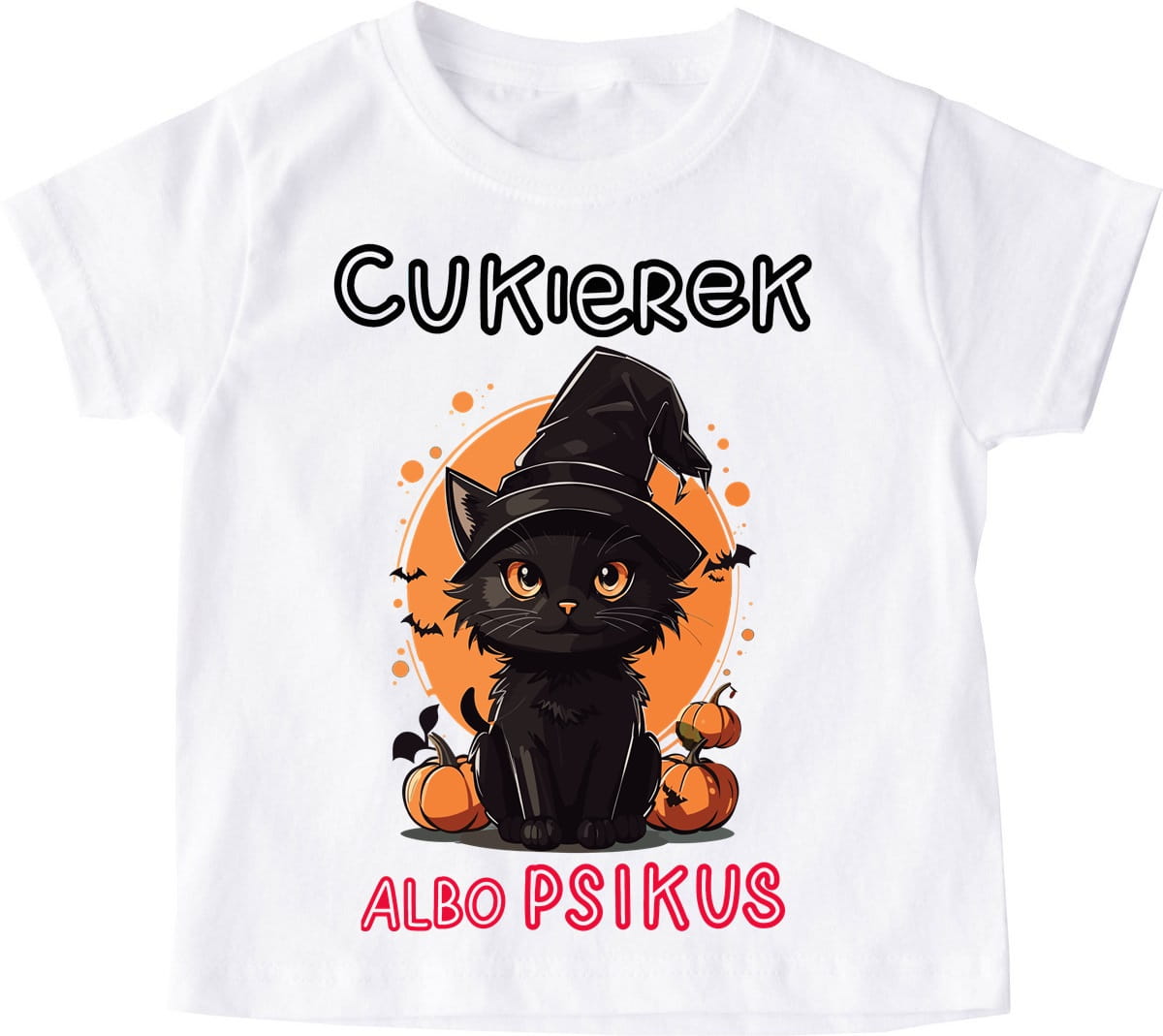 Koszulka na halloween dla dziecka cukierek albo psikus