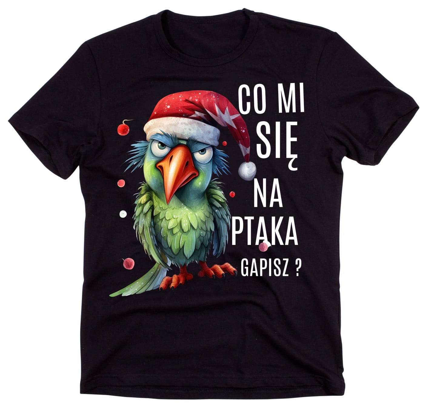 KOSZULKA MĘSKA CO MI SIĘ NA PTAKA GAPISZ