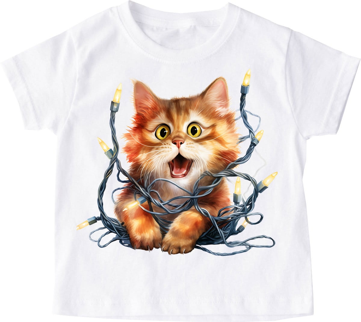 Śmieszna koszulka dla dziecka na święta koteczek22