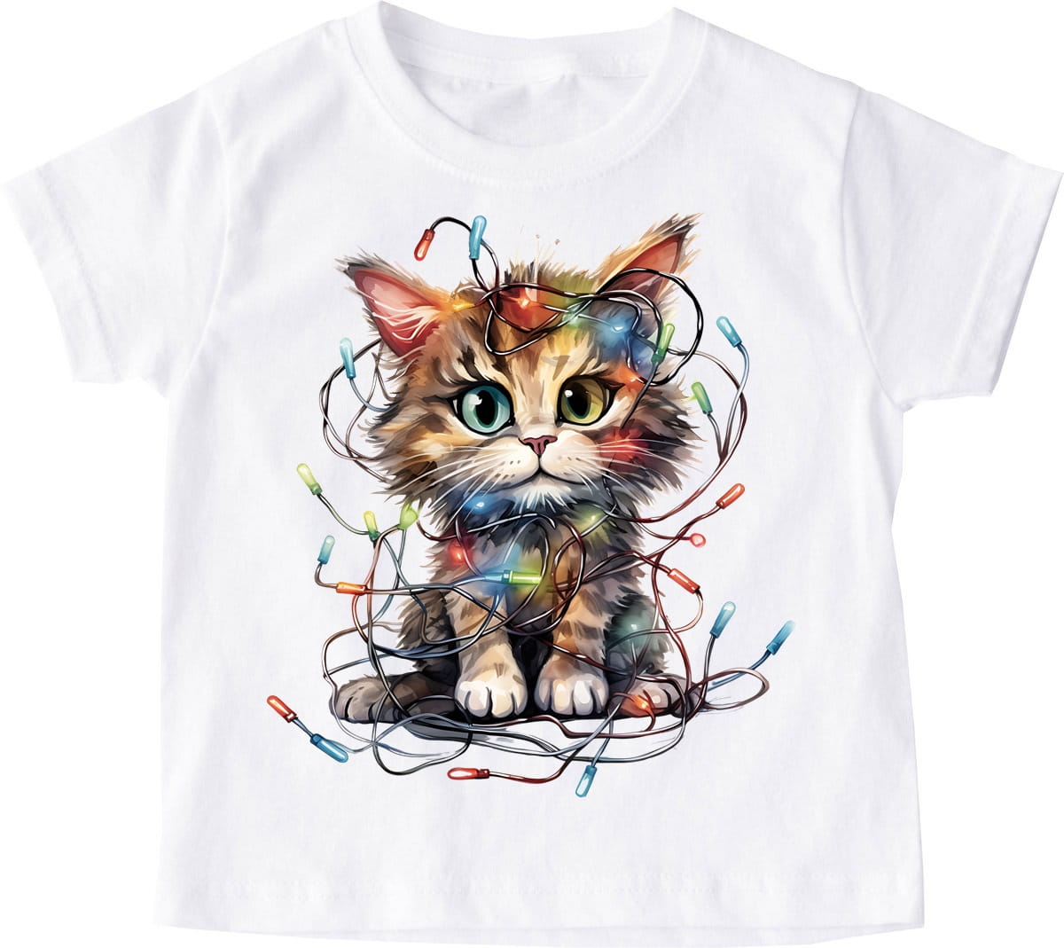 Śmieszna koszulka dla dziecka na święta koteczek26