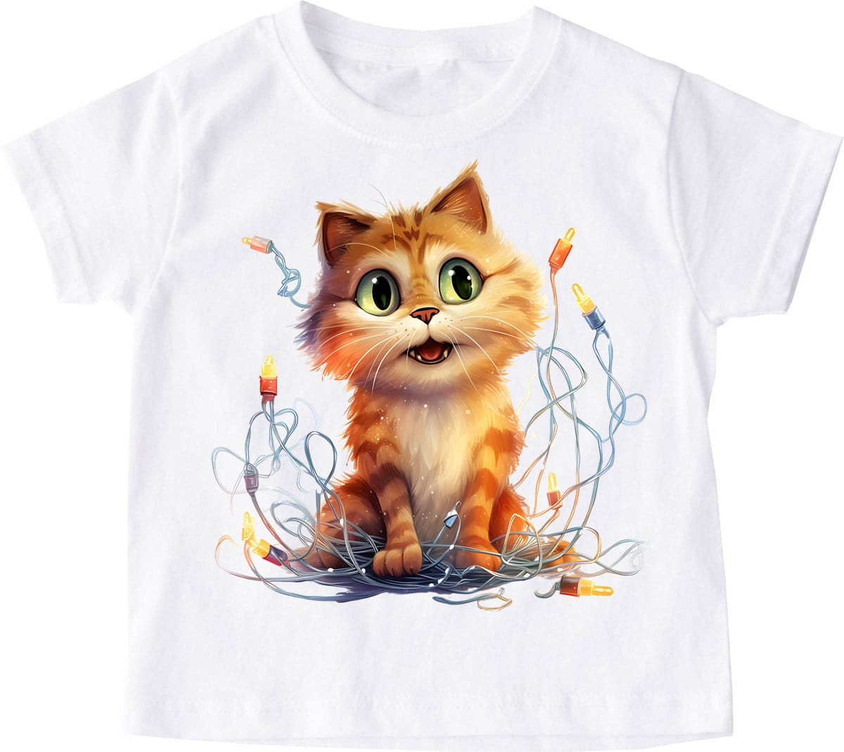 Śmieszna koszulka dla dziecka na święta koteczek27