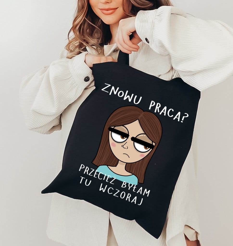 EKO TORBA DLA KOLEŻANKI Z PRACY BRUNETKA