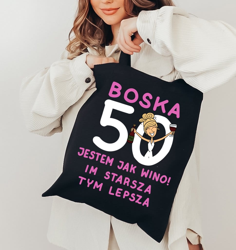 EKO TORBA NA 50 URODZINY NA PREZENT DLA BLONDYNKI