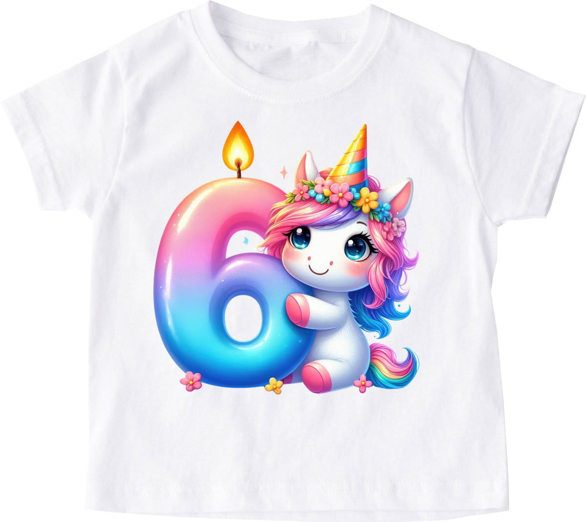 Koszulka na 6 urodziny dla dziewczynki