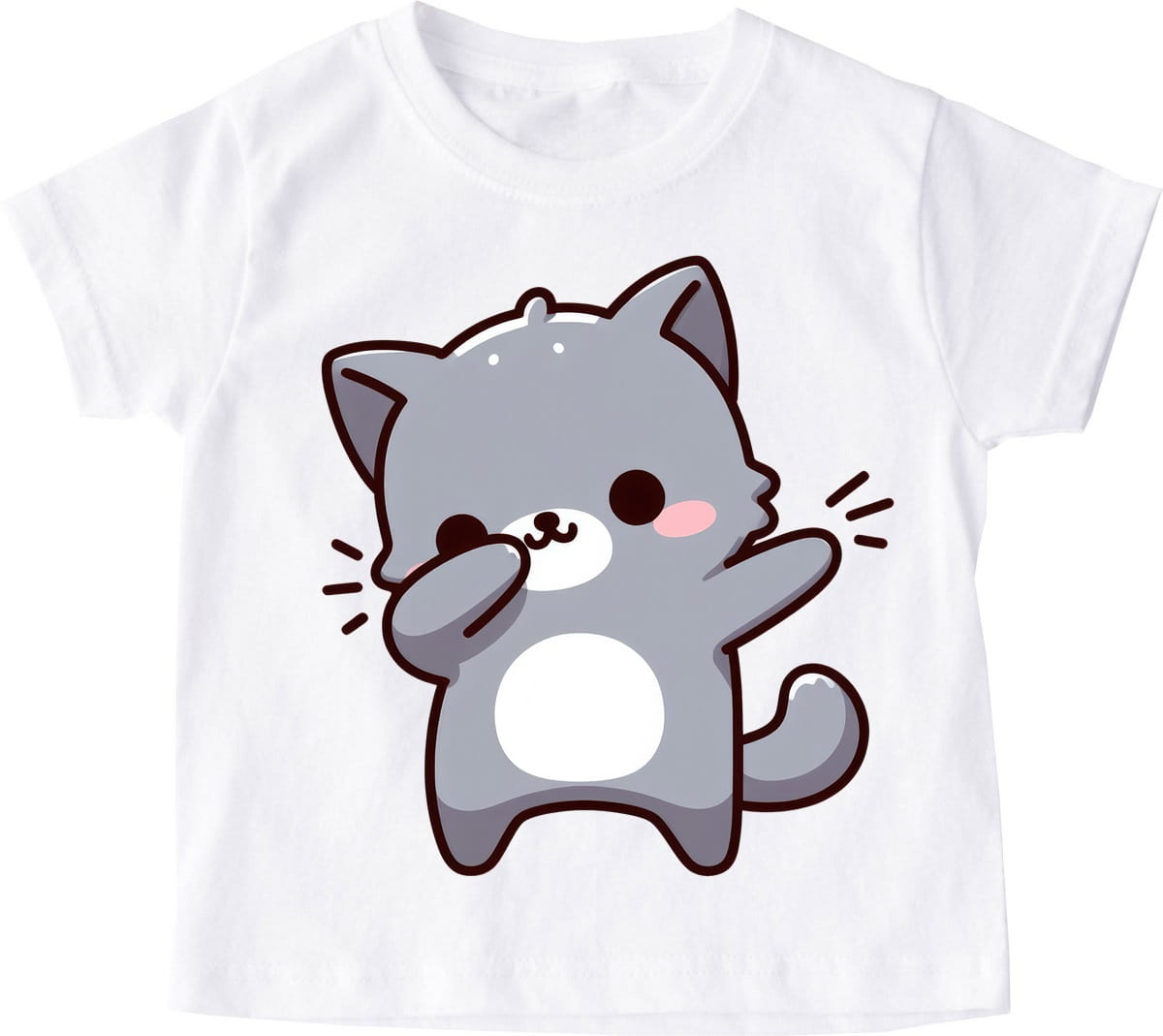 koszulka z kotem dla dziecka wzór kot30