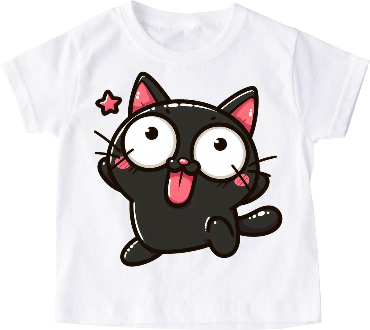 koszulka z kotem dla dziecka wzór kotEK152