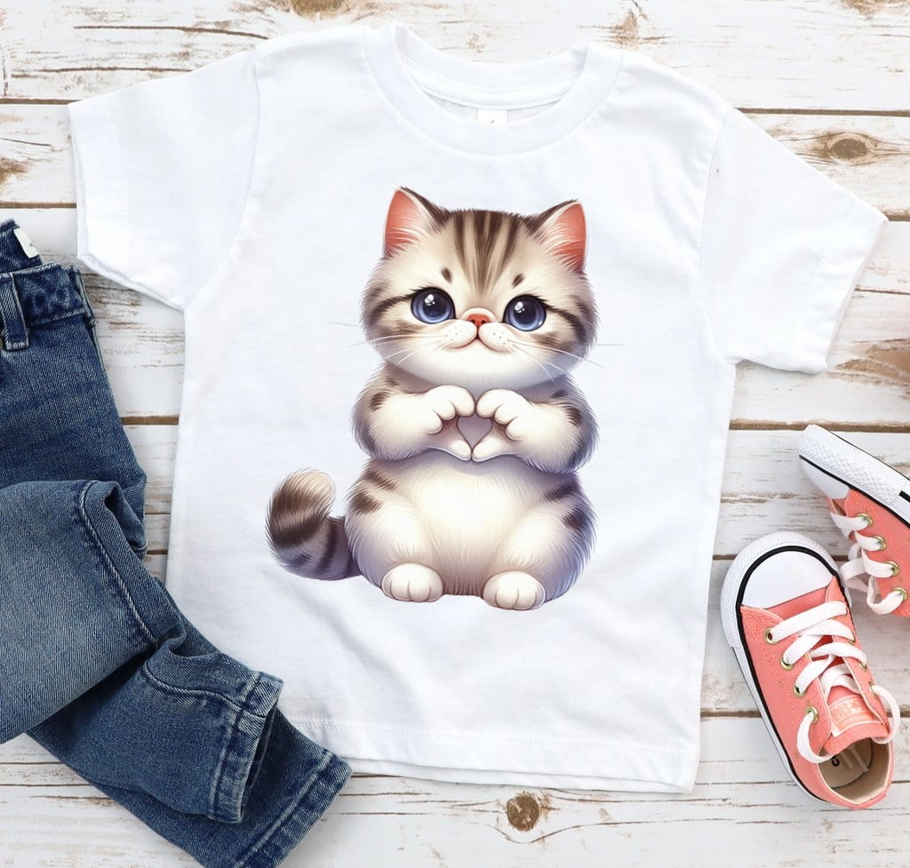 koszulka dla dziecka z kotem kot400