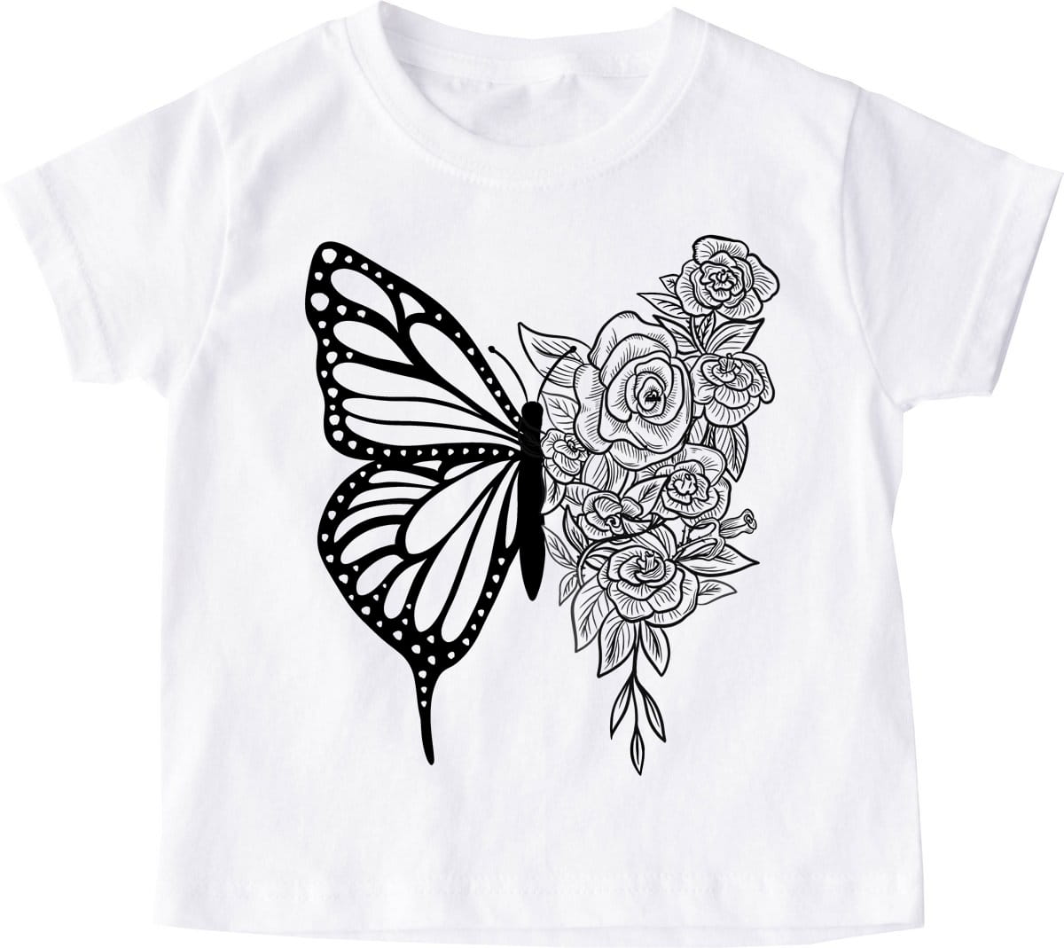 Koszulka dla dziecka z motylem z przodu koszulki