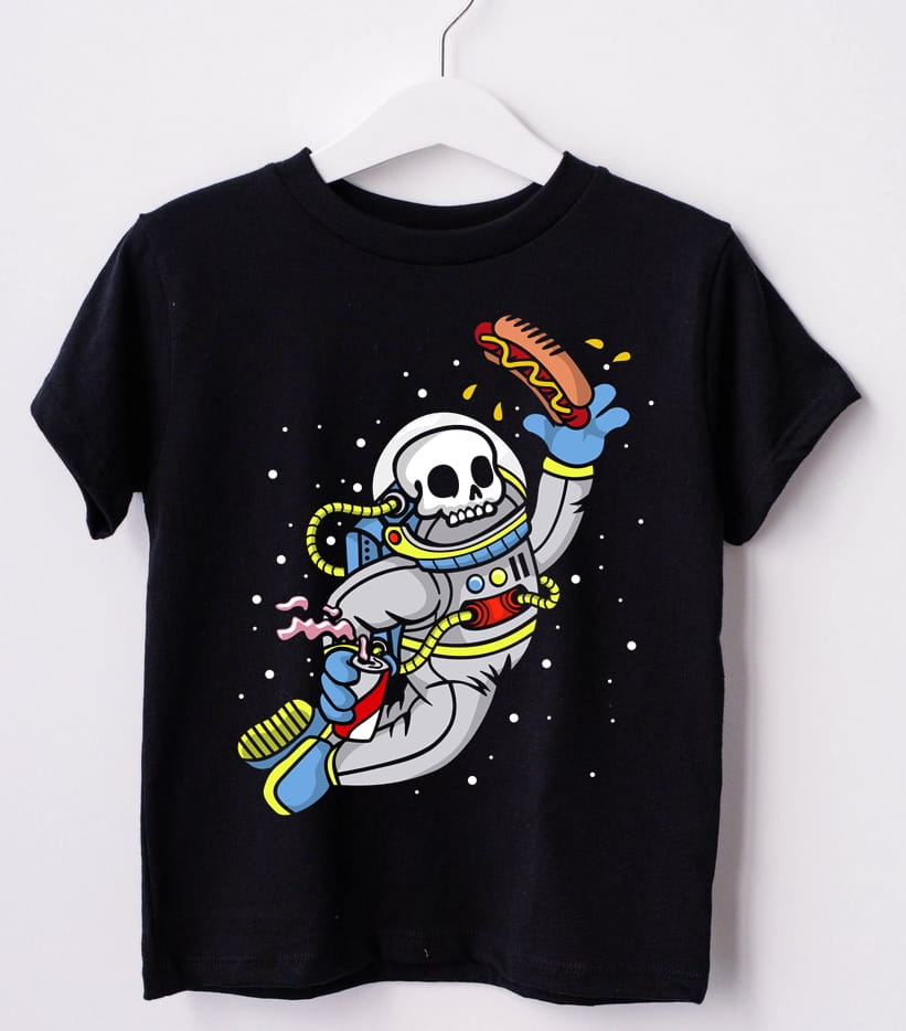 koszulka z astronautą dla chłopca