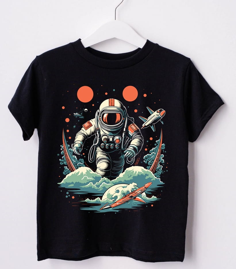 koszulka z astronautą dla chłopca DD25