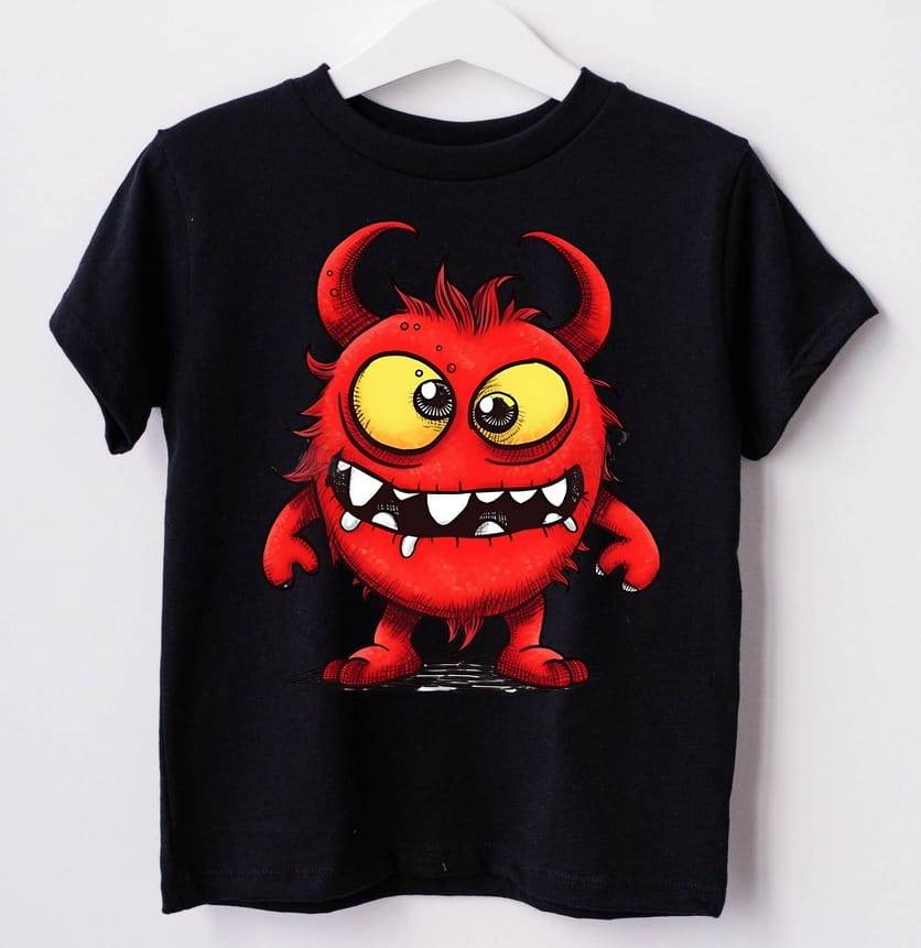 koszulka z potworem dla chłopca DD38