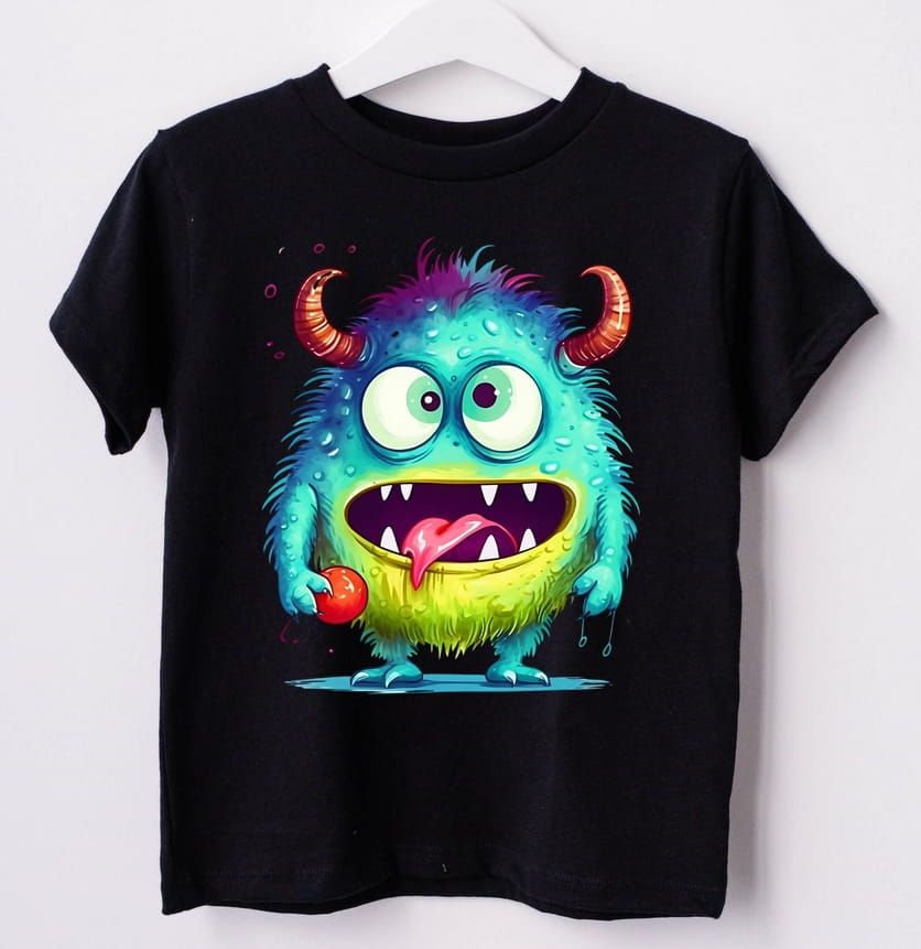 koszulka z potworem dla chłopca DD40