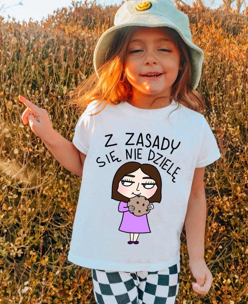 fajna koszulka dla dziecka - z zasady się nie dzielę