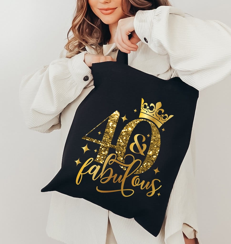 Czarna torba na 40 urodziny - idealna na prezent na 40 -stkę