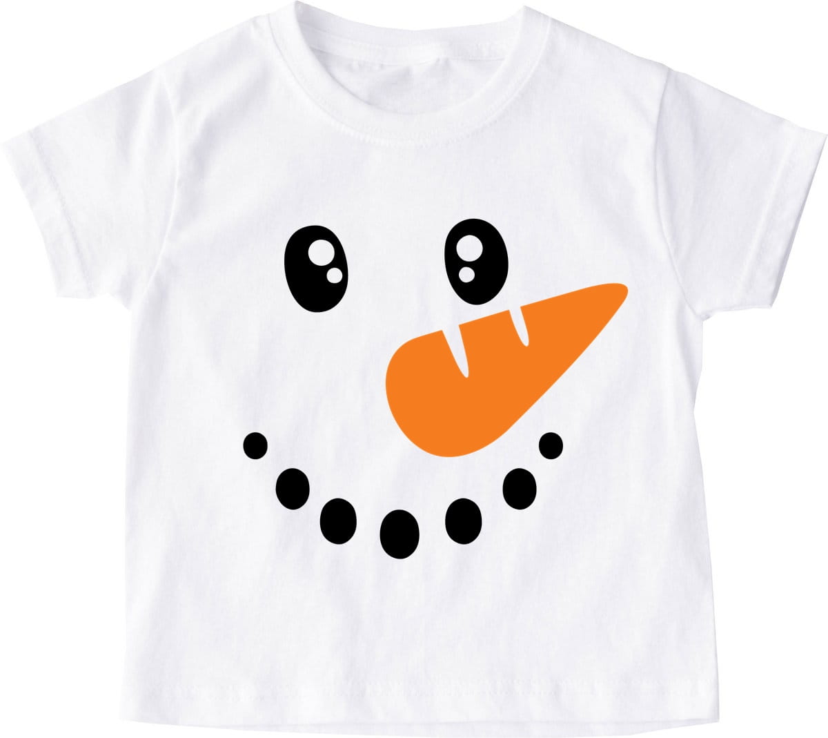 Koszulka NA MIKOŁAJKI bałwanek twarz1