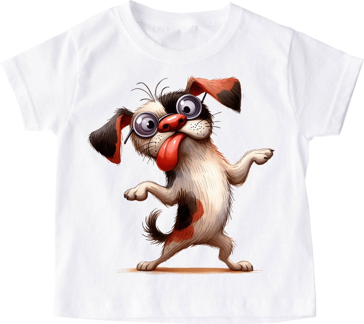 dziecięca koszulka ze śmiesznym psem śmieszne1