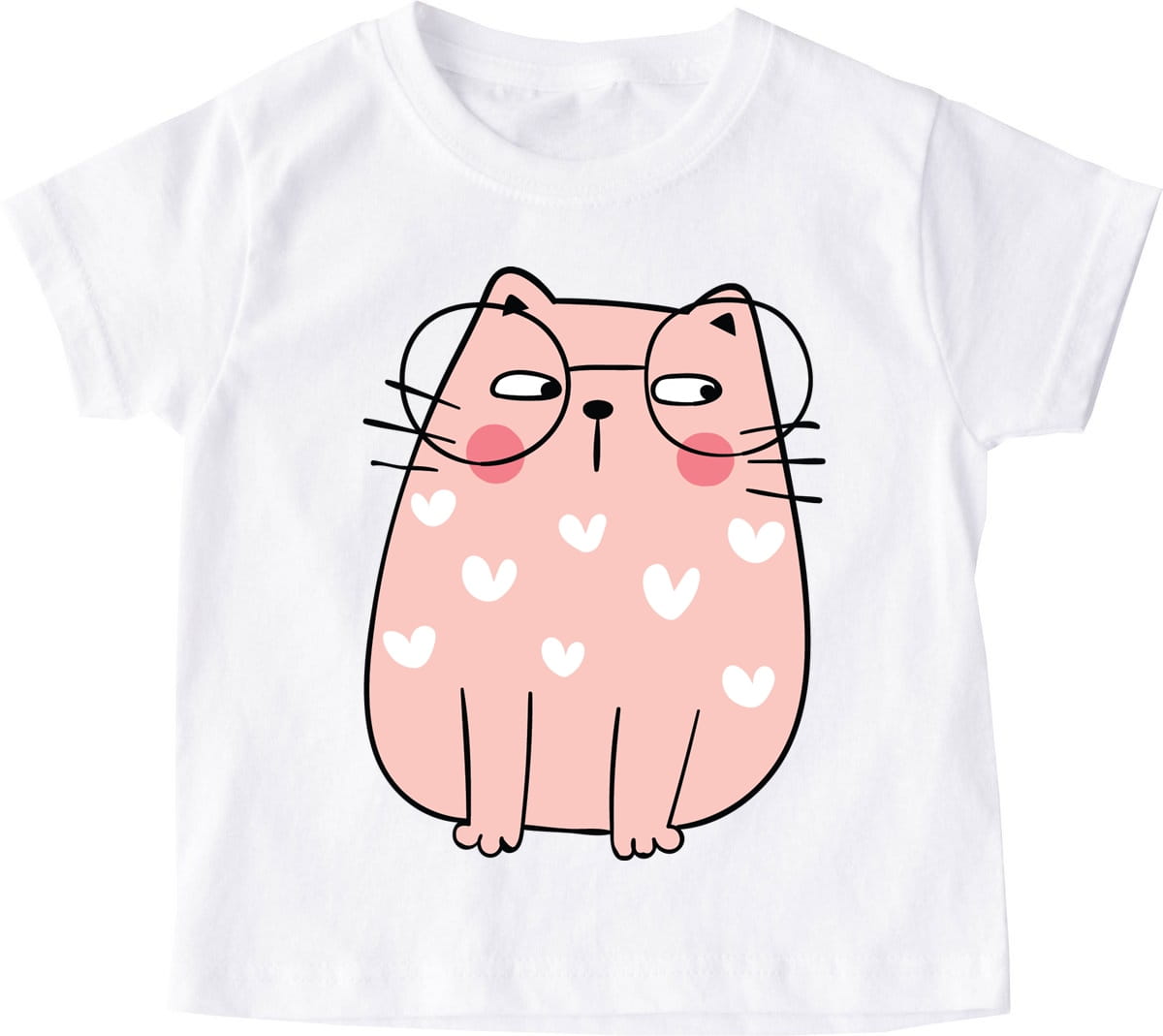 dziecięca koszulka ze śmiesznym kotem kotek10
