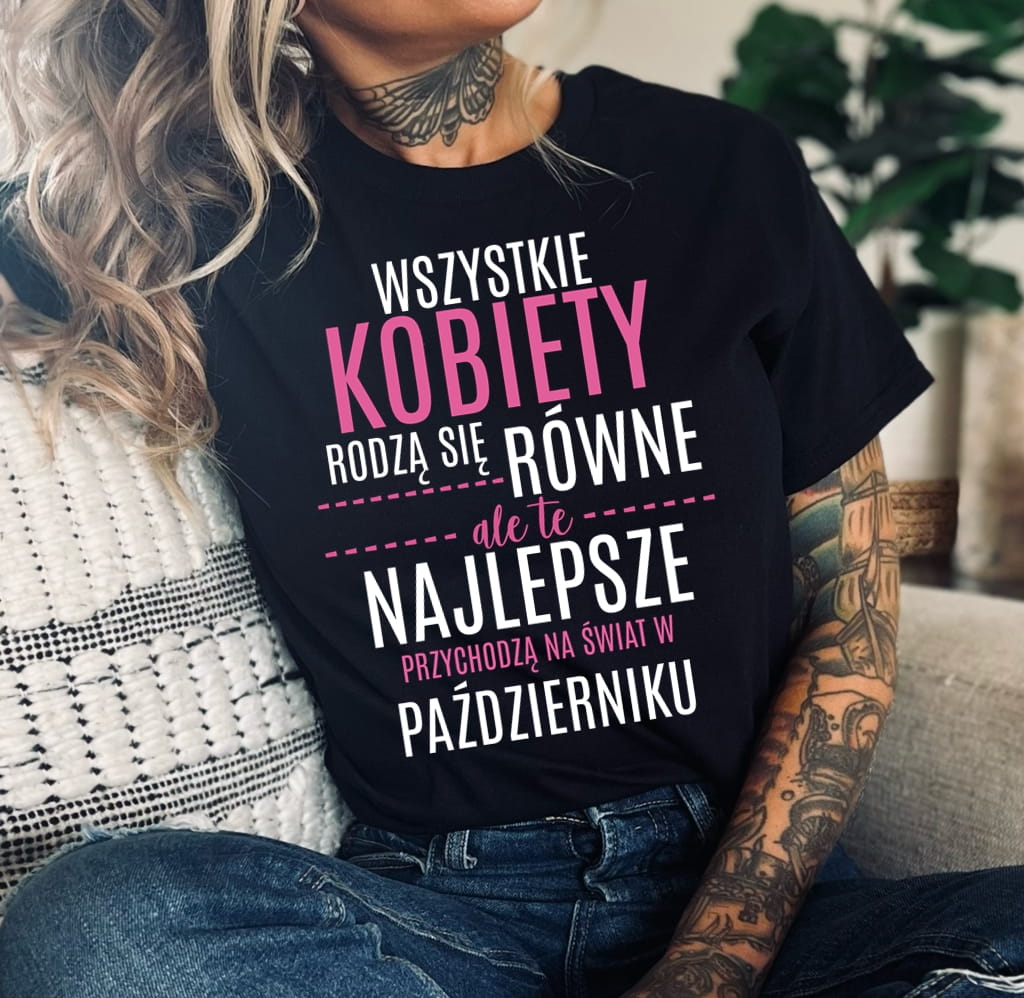 koszulka na urodziny październik urodziny pażdziernikowe dla koleżanki