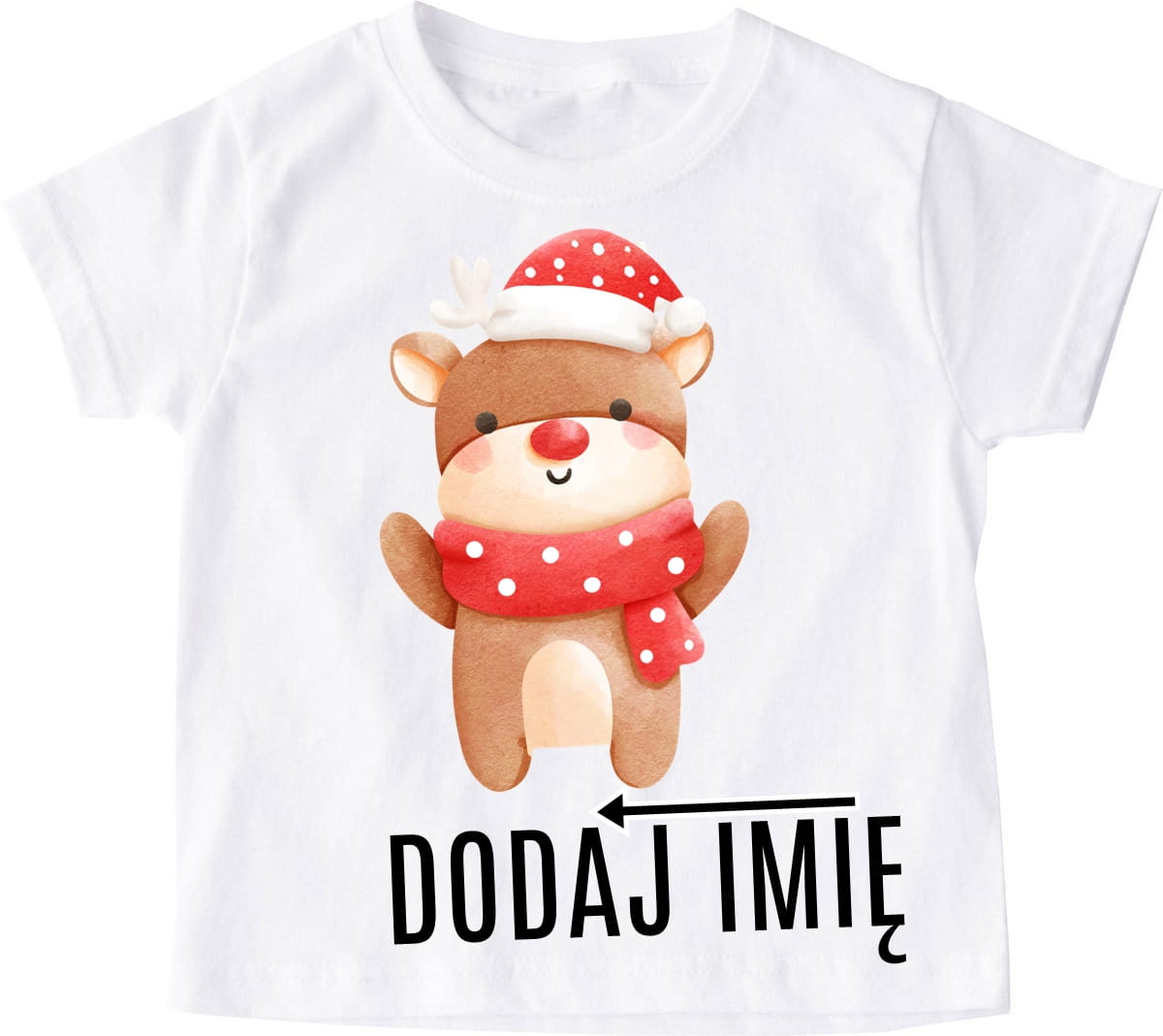Koszulka z imieniem na mikołajki dla dziecka