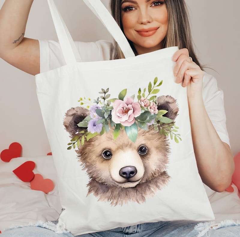 Torba na zakupy shopper z nadrukiem ANIMALS102