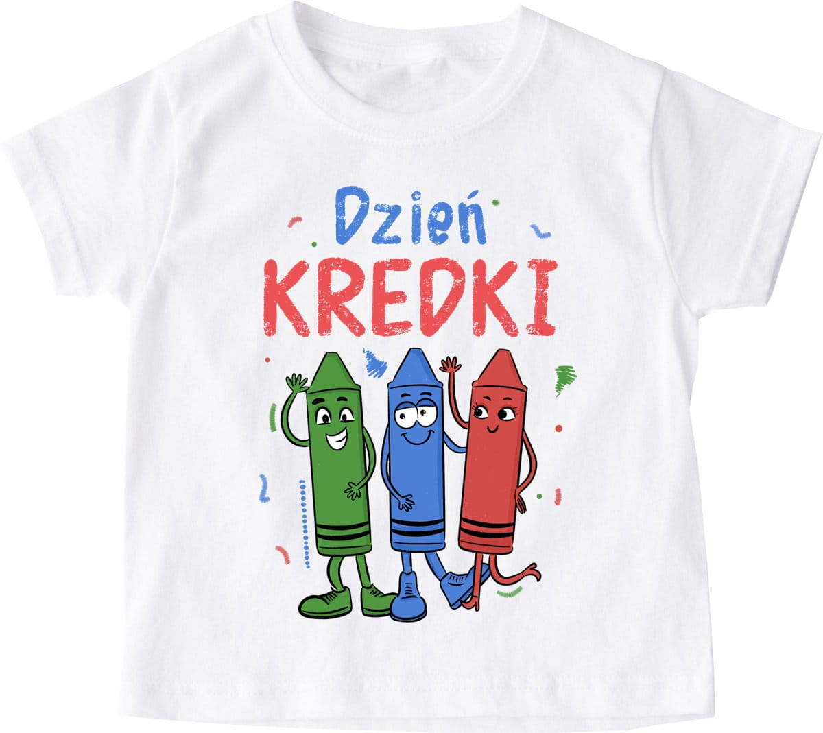 Dziecięca koszulka na dzień kredki do przedszkola
