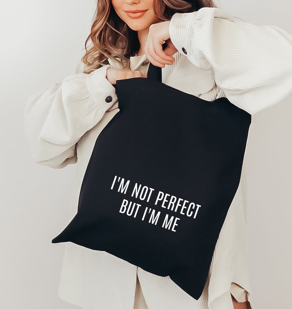 Torba czarna bawełniana na co dzień 40 cm na 40 cm