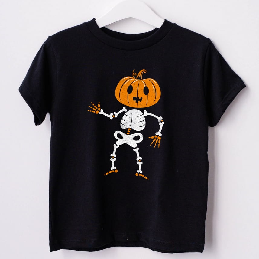 czarna koszulka na dzień dyni - Halloween
